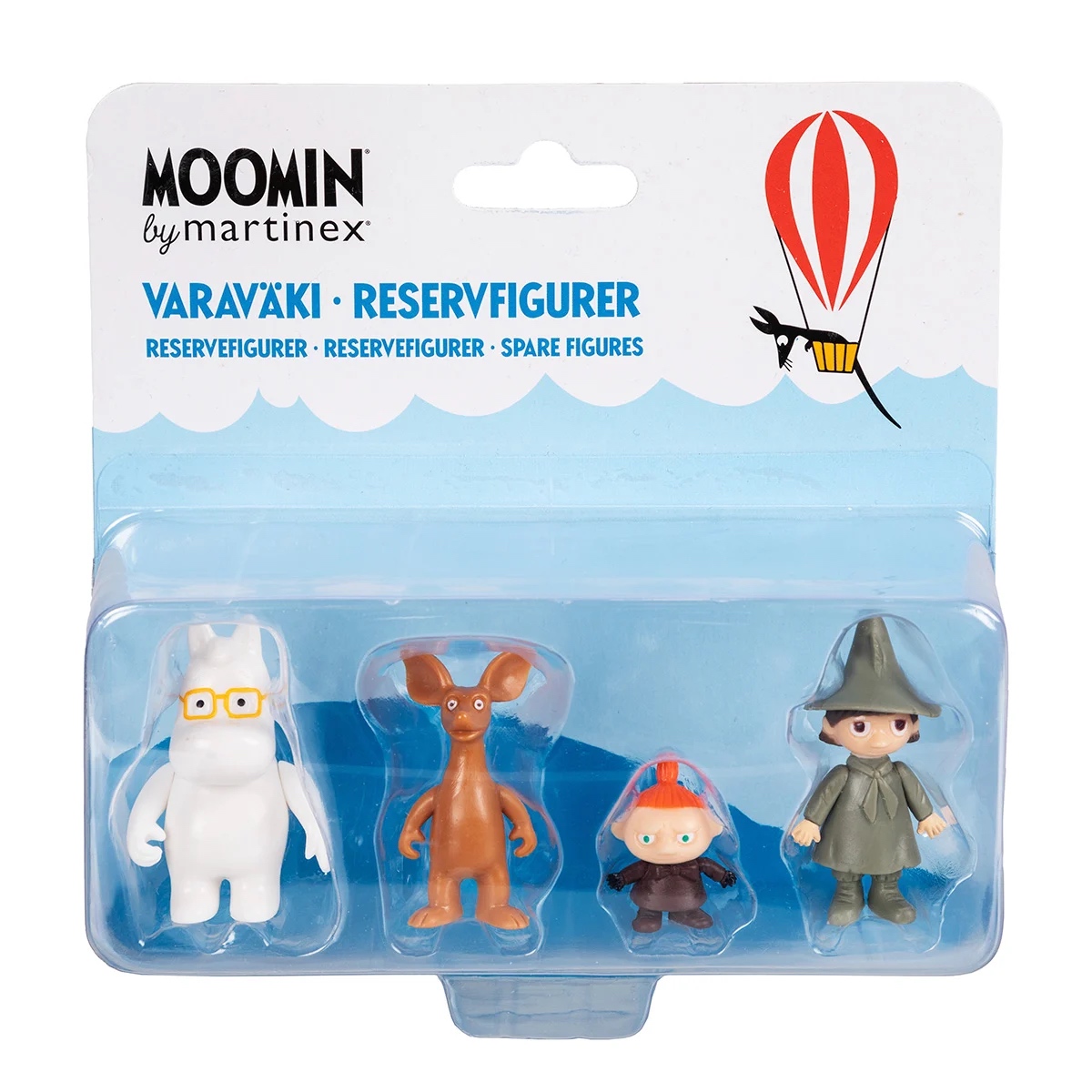 Moomin Toy Figures - Snork, Sniff, Little My & Snufkin