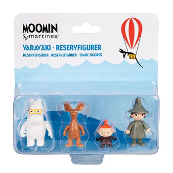 Moomin Toy Figures - Snork, Sniff, Little My & Snufkin