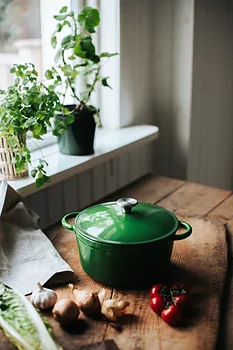 Gjutjärnsgryta Grön