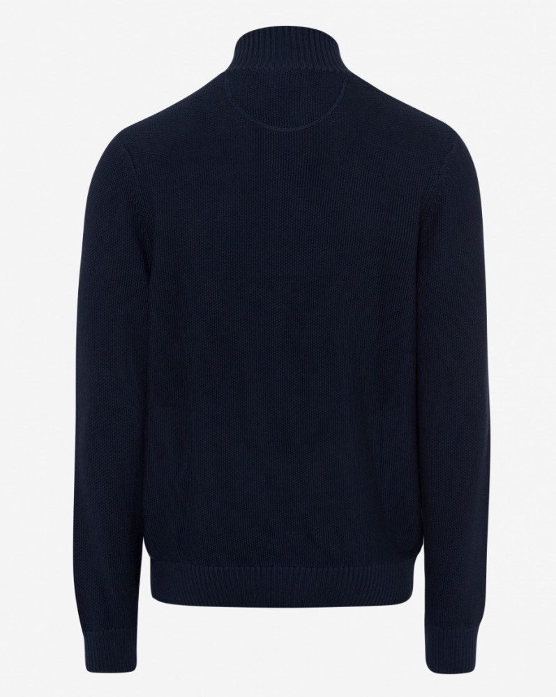Cardigan storlek M. navy med dragkedja. från Brax - 2