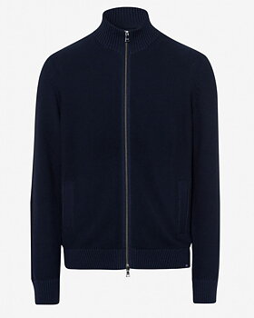Cardigan storlek M. navy med dragkedja. från Brax