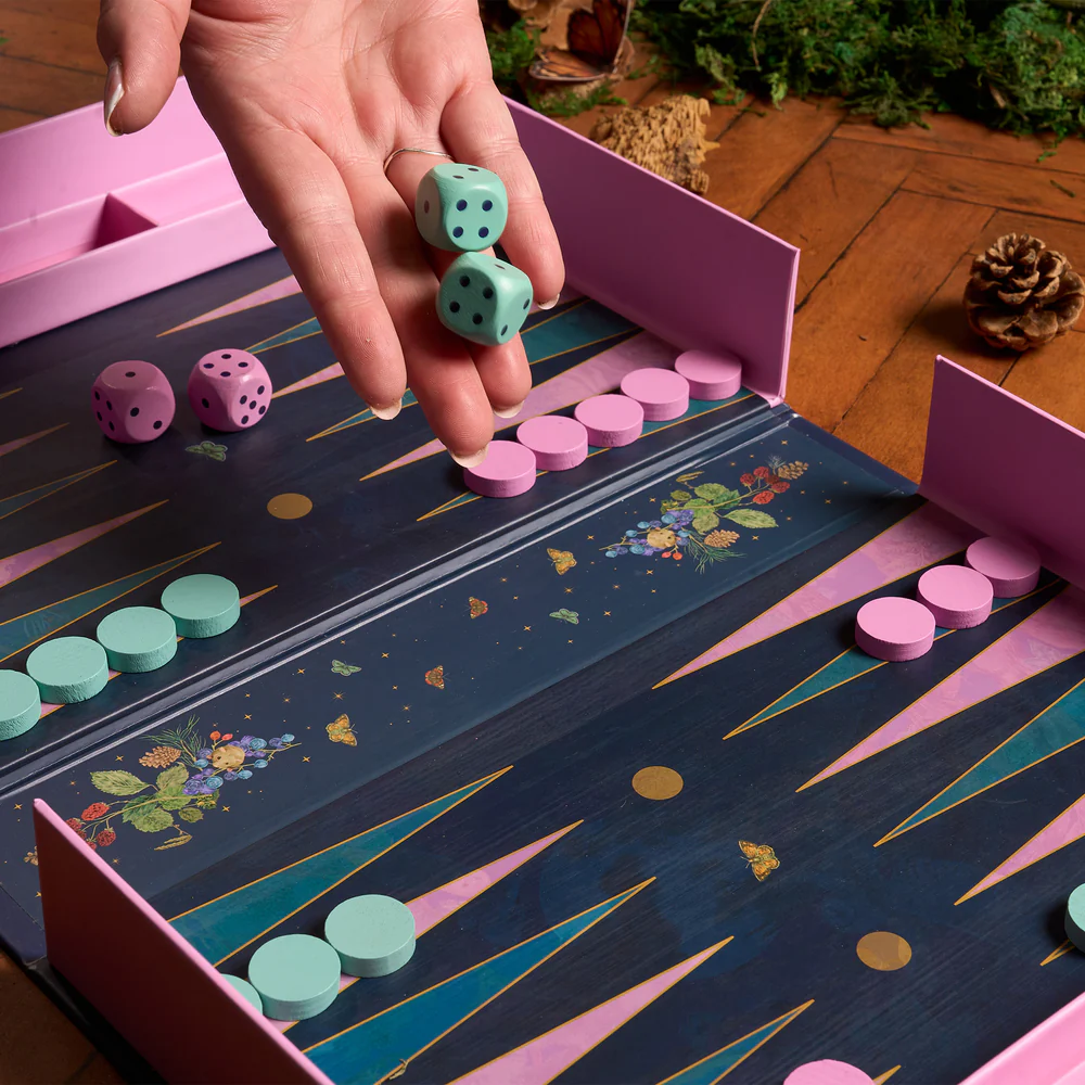The Art File Backgammon Family Board Game - 2