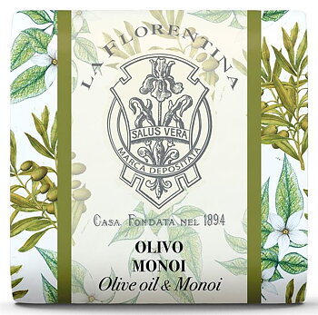 Italiensk hårdtvål La Florentina: Olive & Monoi, 106 gr
