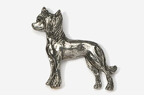 Pin Chinese crested dog