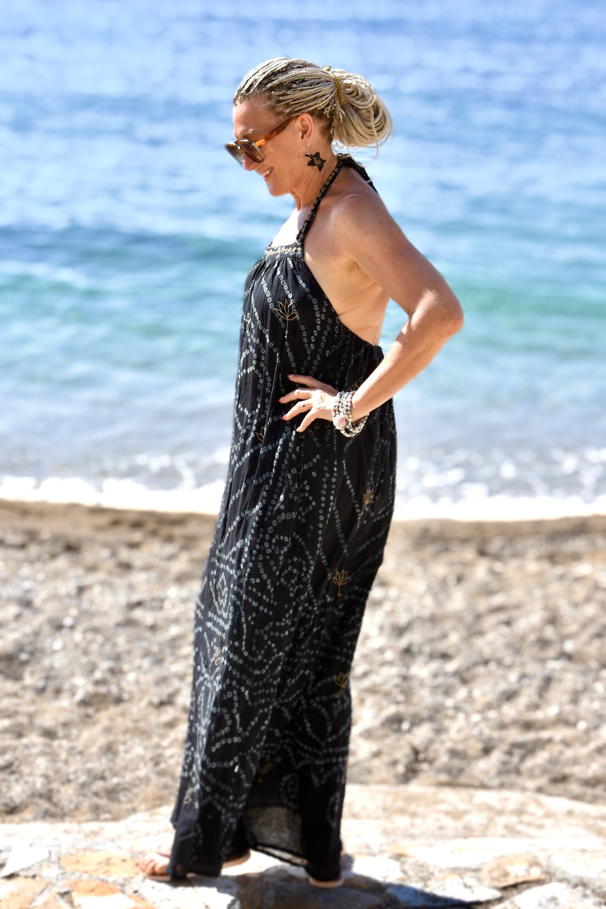 SUNDARI BANDHINI MAXI  CHARCOAL 