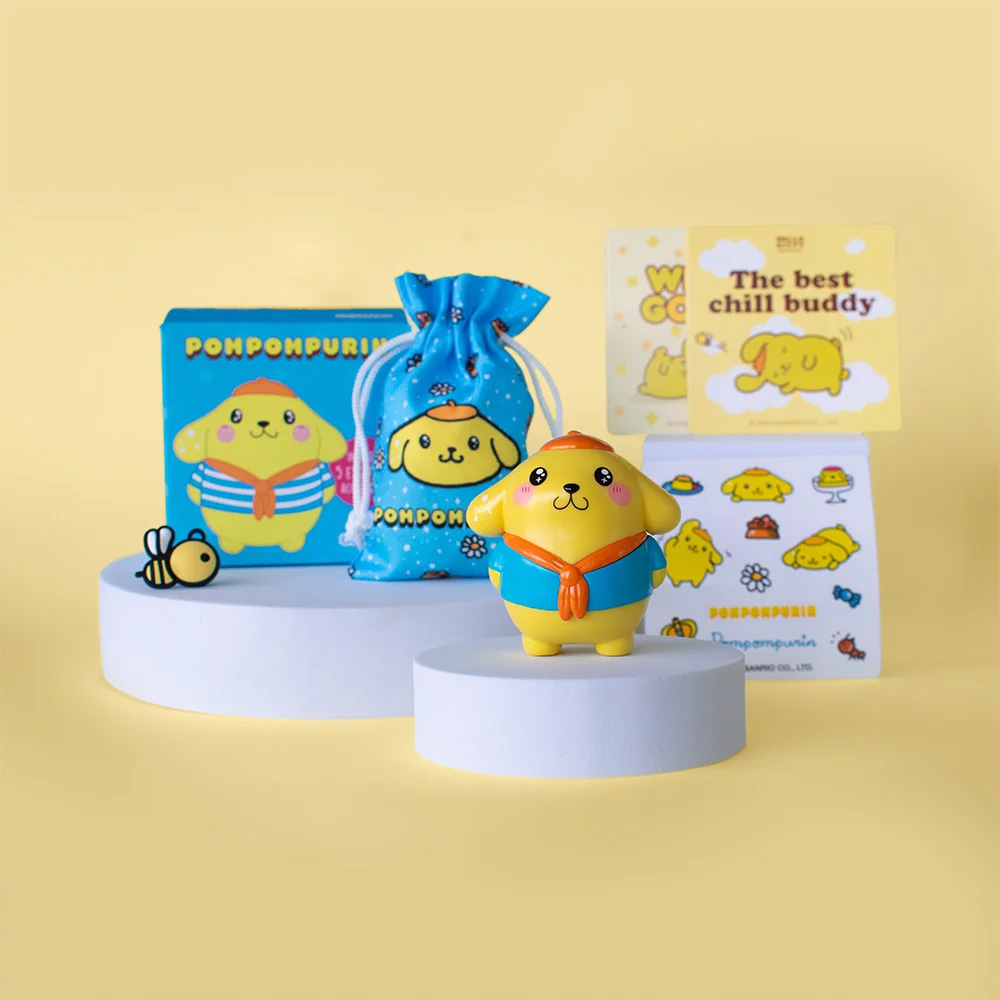 Pompompurin Figur med Exklusiva Tillbehör - Hello Kitty & Friends  - 7