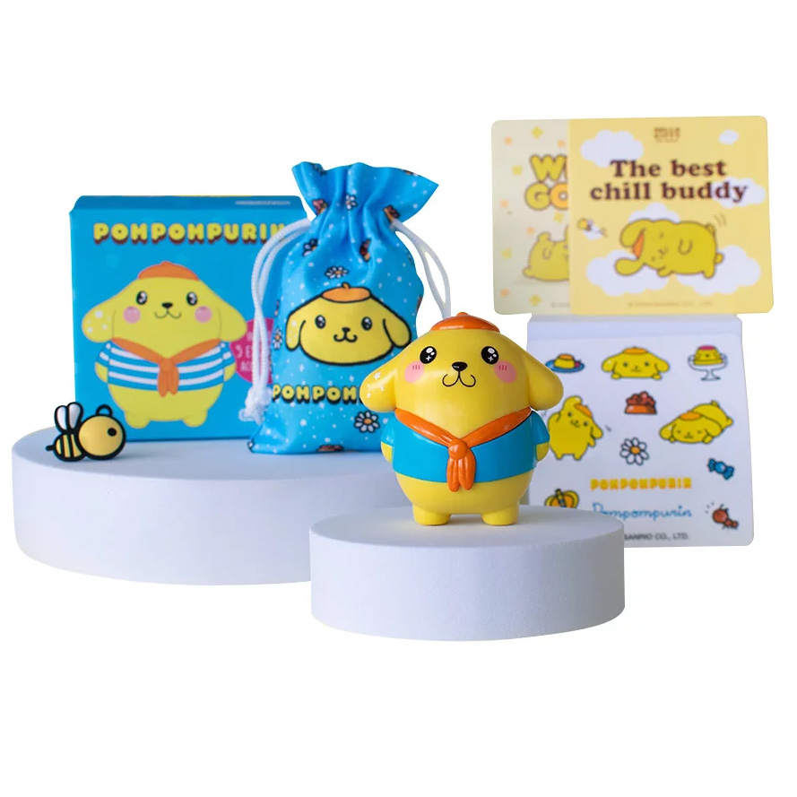 Pompompurin Figur med Exklusiva Tillbehör - Hello Kitty & Friends 