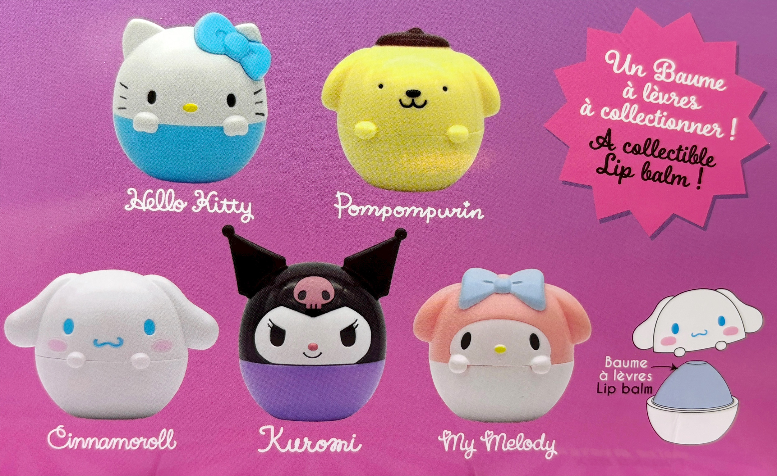 Hello Kitty and Friends 3D Läppbalsam i Blind Box - 3