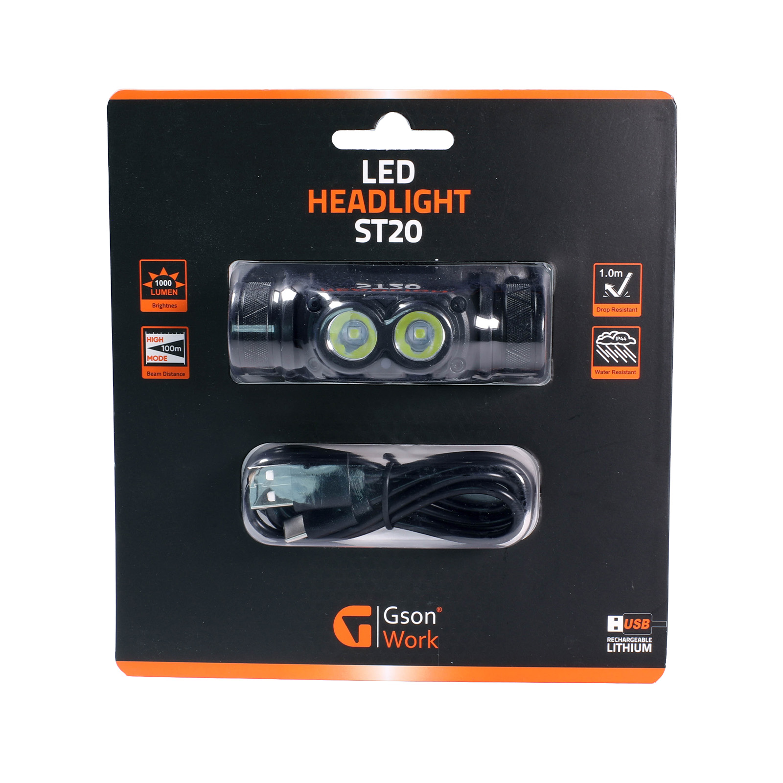 LED Headlight ST20 1000 lumen - 2