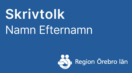 Skylt Skrivtolk