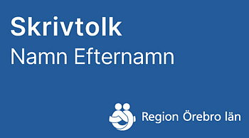 Skylt Skrivtolk