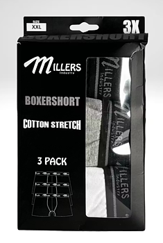 Millers 5228 Herrboxer 3-pack