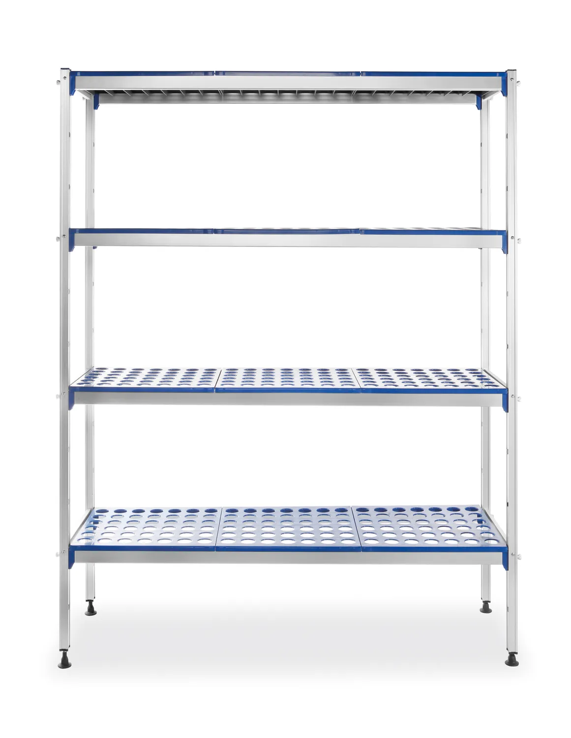 Aluminum shelving system