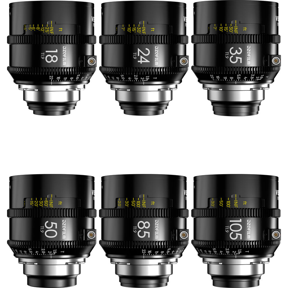 DZOFilm Vespid2 T1.9 Prime 6-Lens Kit ARRI PL