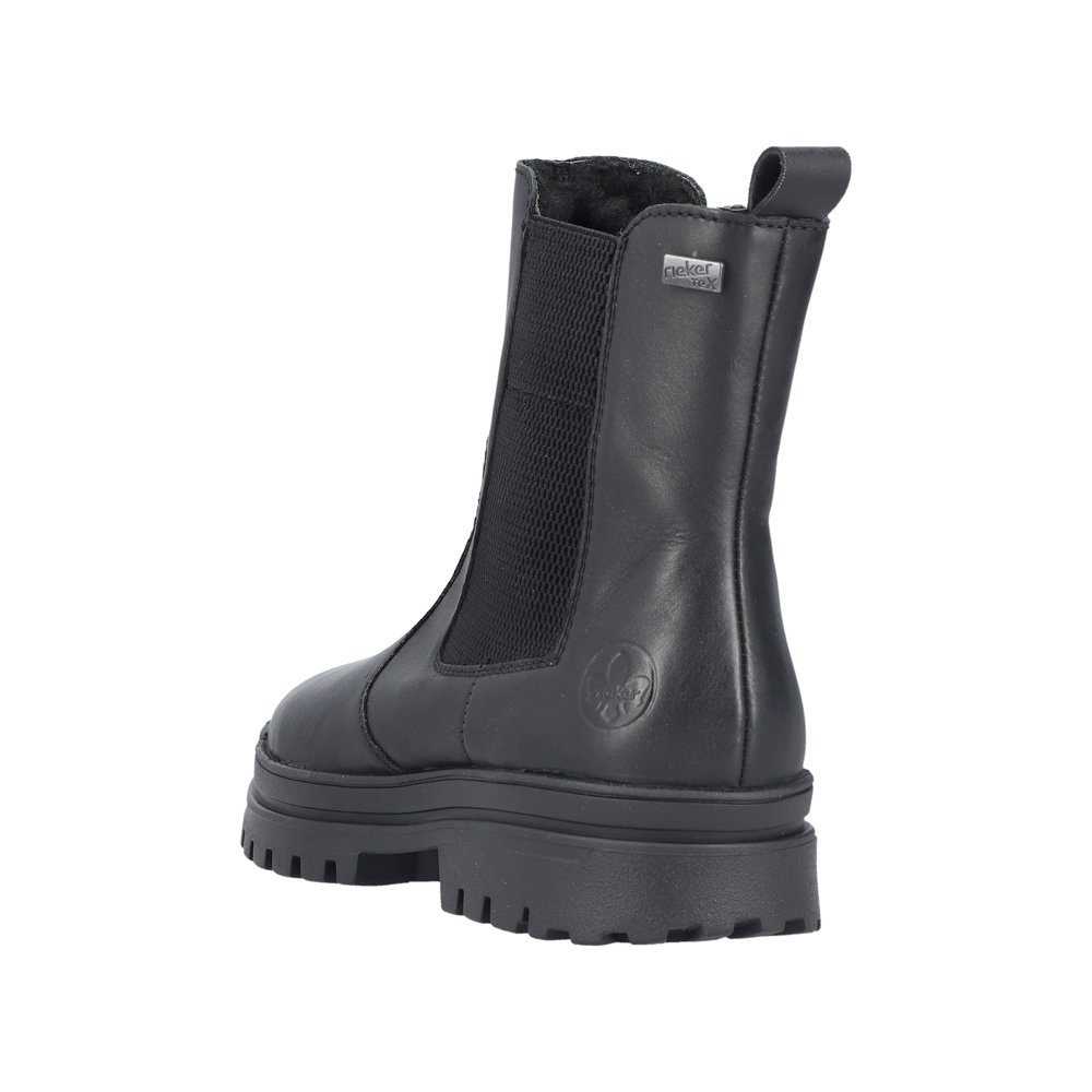 Rieker Varmfodrad Damboots med utfällbar Brodd Svart - 4