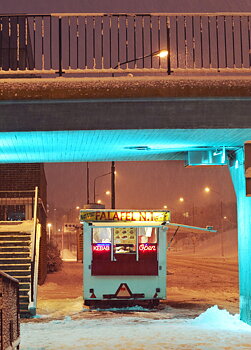 Vykort på Falafelvagnen i Rosengård