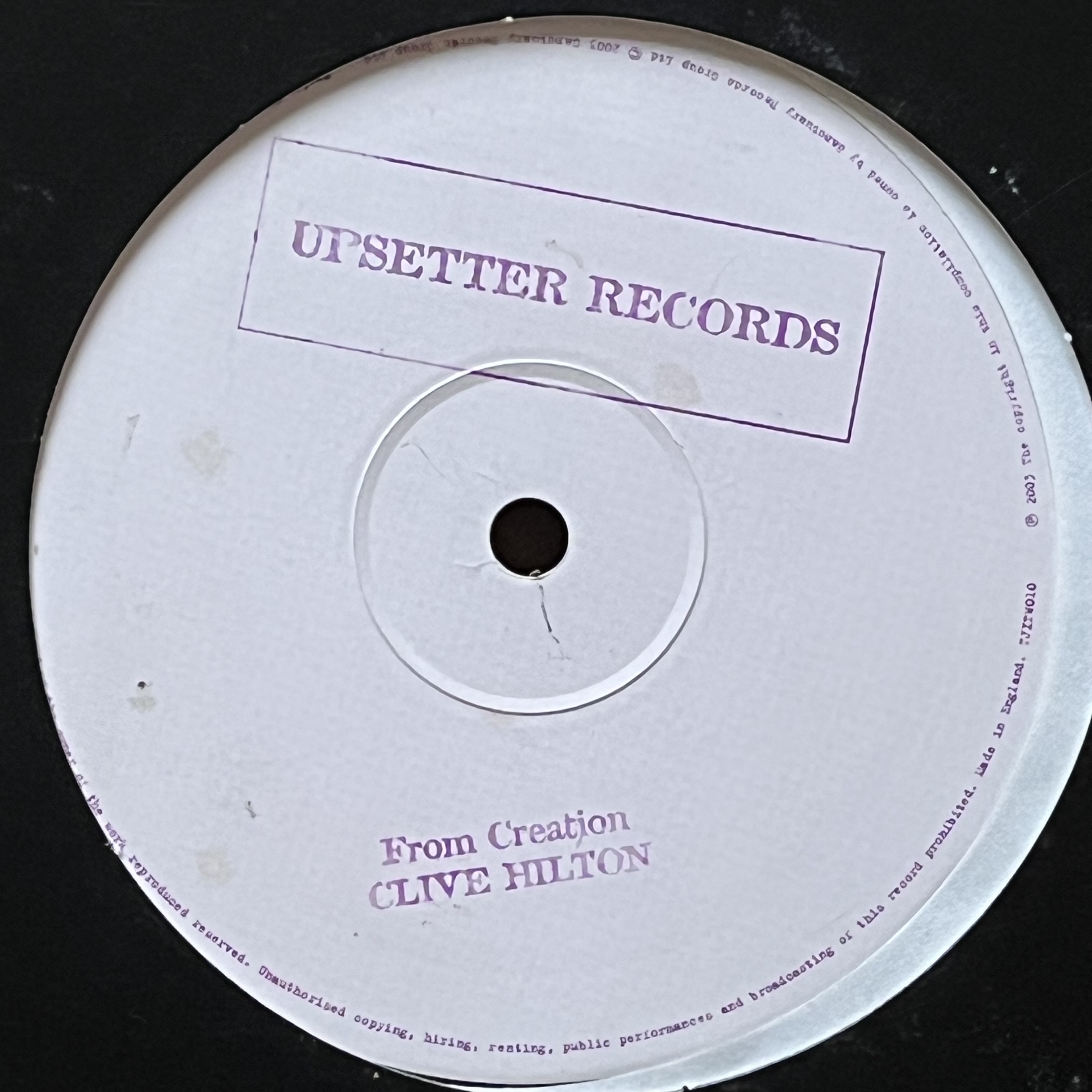 Clive Hilton/The Upsetters – From Creation/Satta Dub
