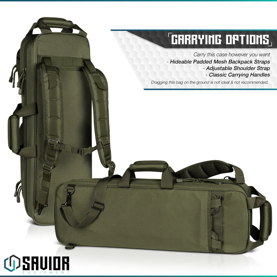 Savior Equipment Urban Takedown 27" Rifle Case - OD Green 6
