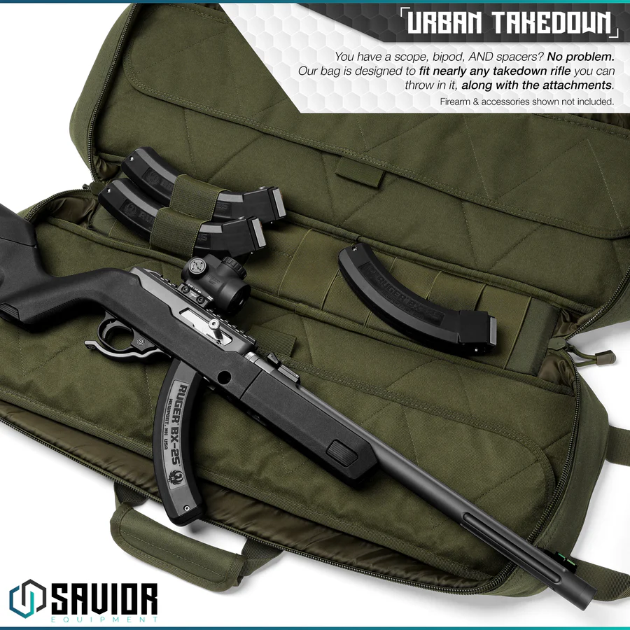 Savior Equipment Urban Takedown 27" Rifle Case - OD Green 2