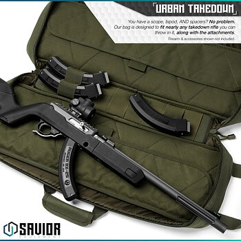 Savior Equipment Urban Takedown 27" Rifle Case - OD Green 2