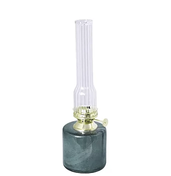 Fotogenlampa rak glas grön