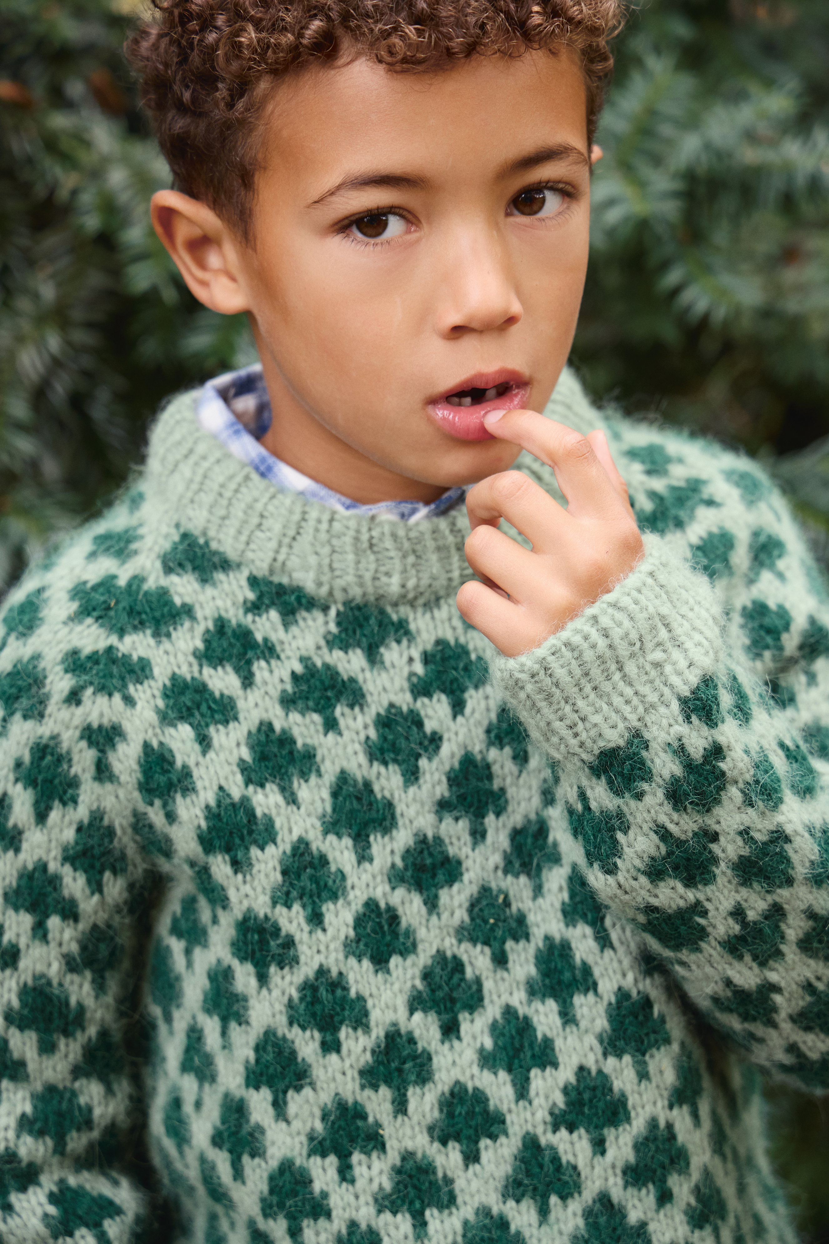 Sandnes Christmas Tree Sweater Junior 2511_01 (17 m flerfärgsstick st 5) - 3