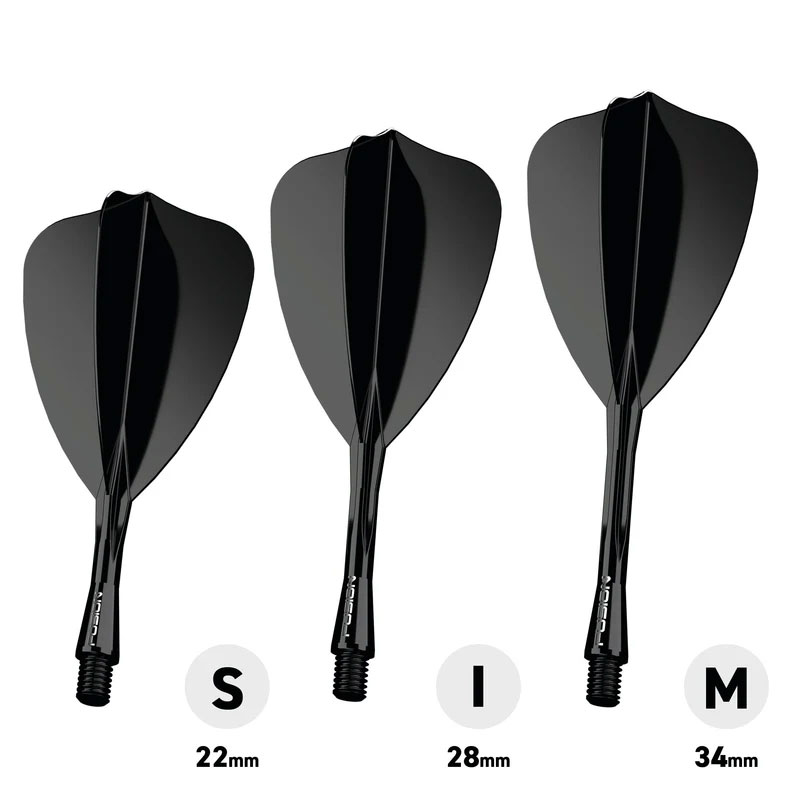 Winmau Fusion Arrow Black 22mm Short - 2