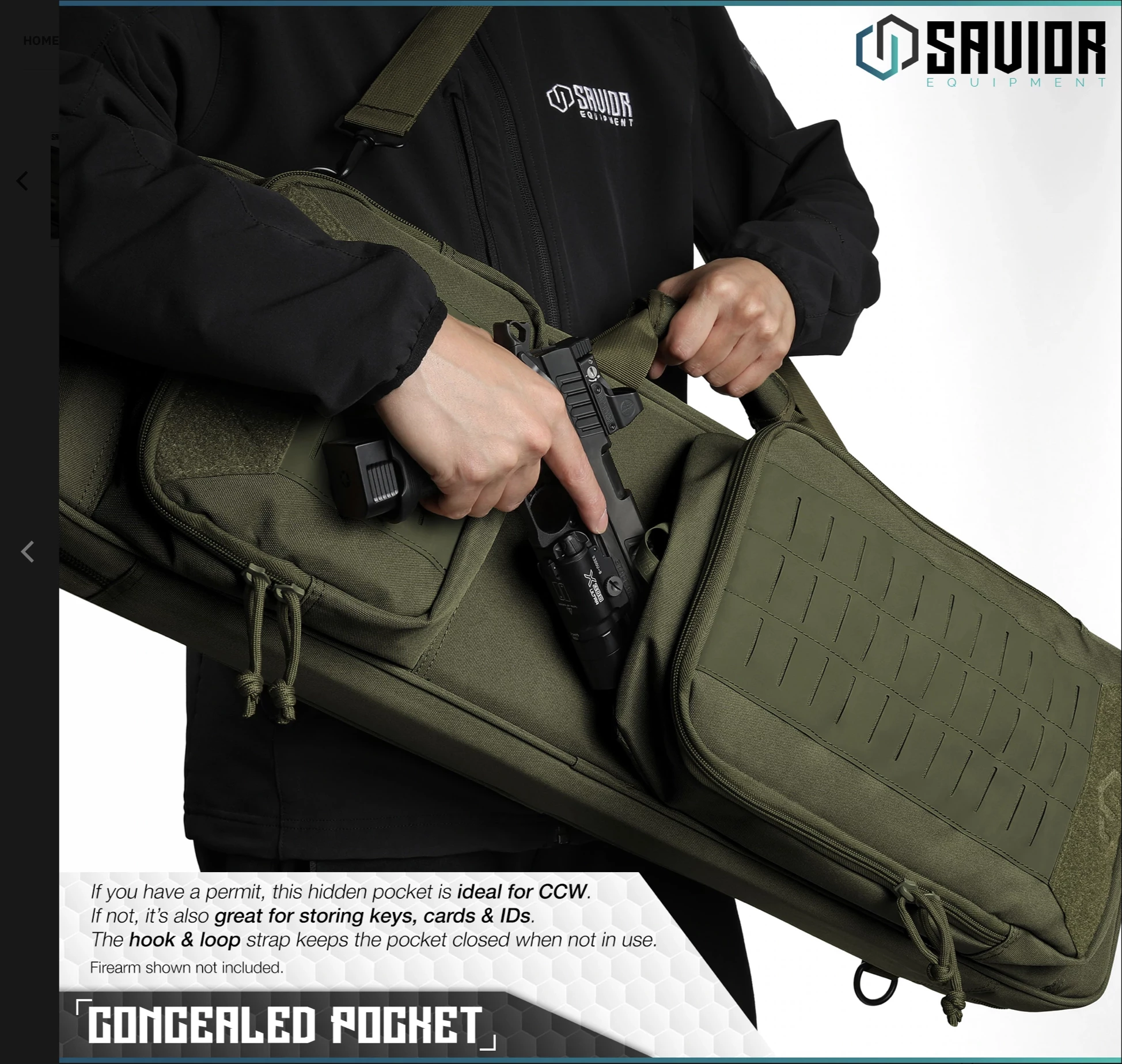 Savior Equipment Urban Carbine 30" Single Rifle Case - OD Green 3