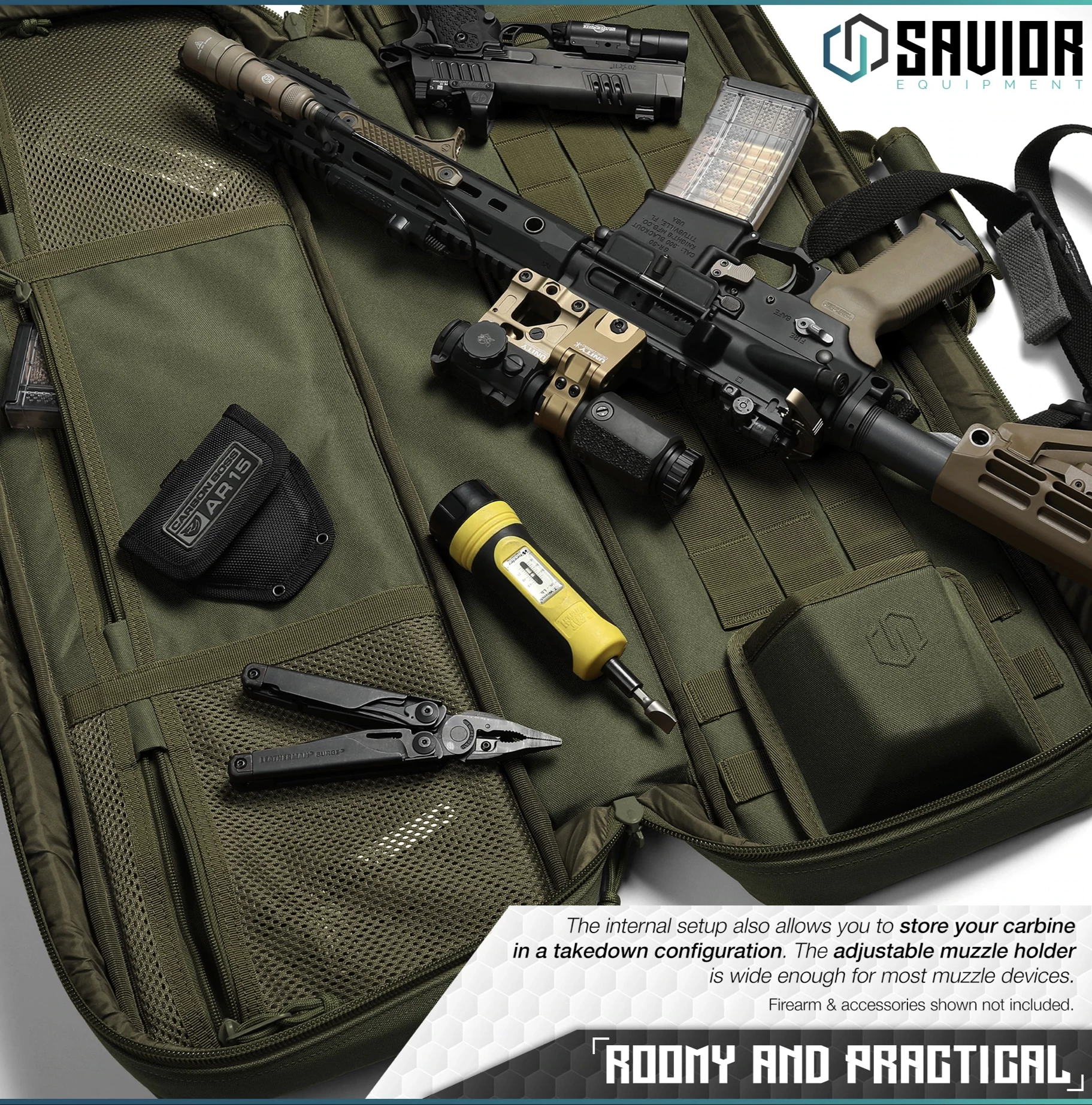 Savior Equipment Urban Carbine 30" Single Rifle Case - OD Green 5