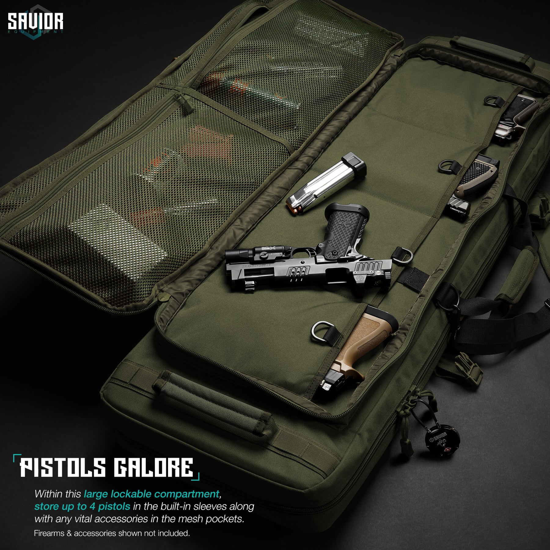 Savior Equipment Specialist 46" Double Rifle Case - OD Green 4