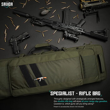 Savior Equipment Specialist 46" Double Rifle Case - OD Green 2