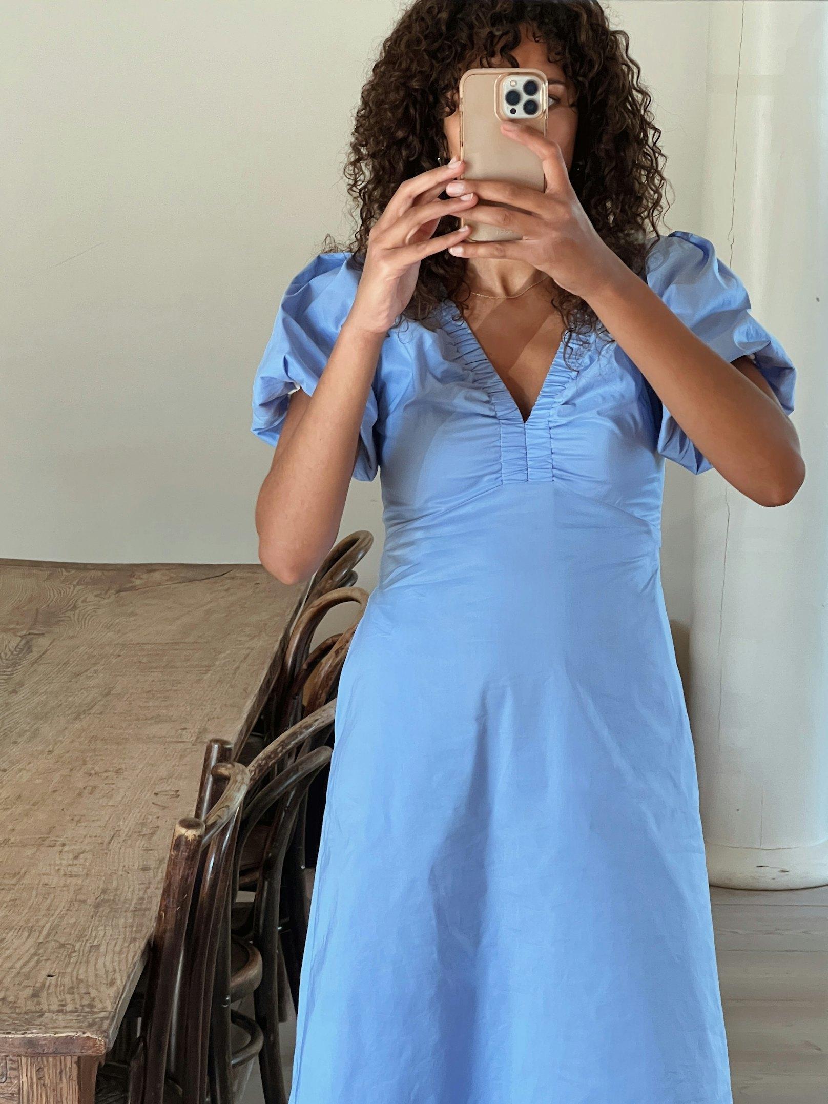 Illana Poplin Dress SKY BLUE - 8