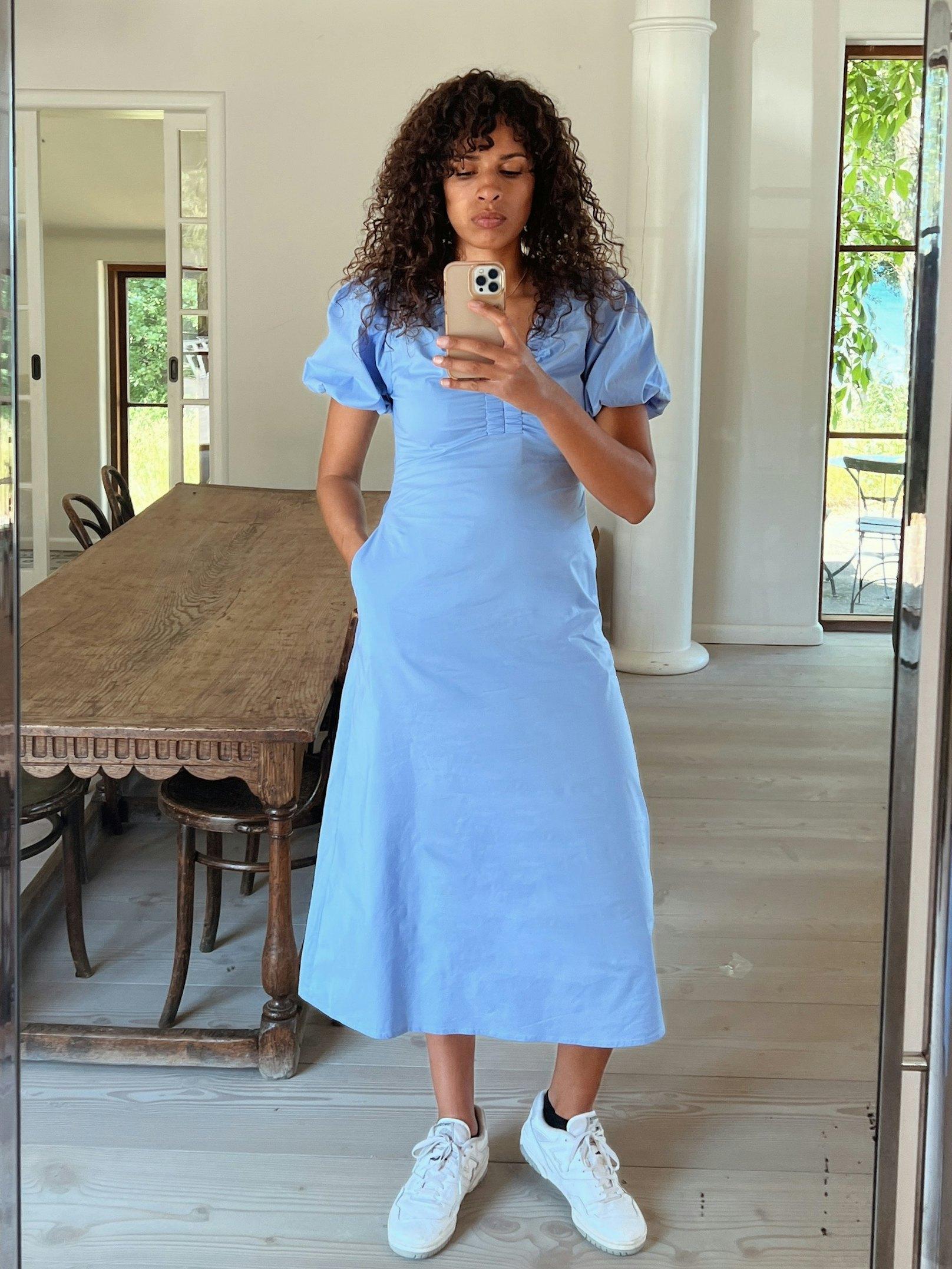 Illana Poplin Dress SKY BLUE - 7
