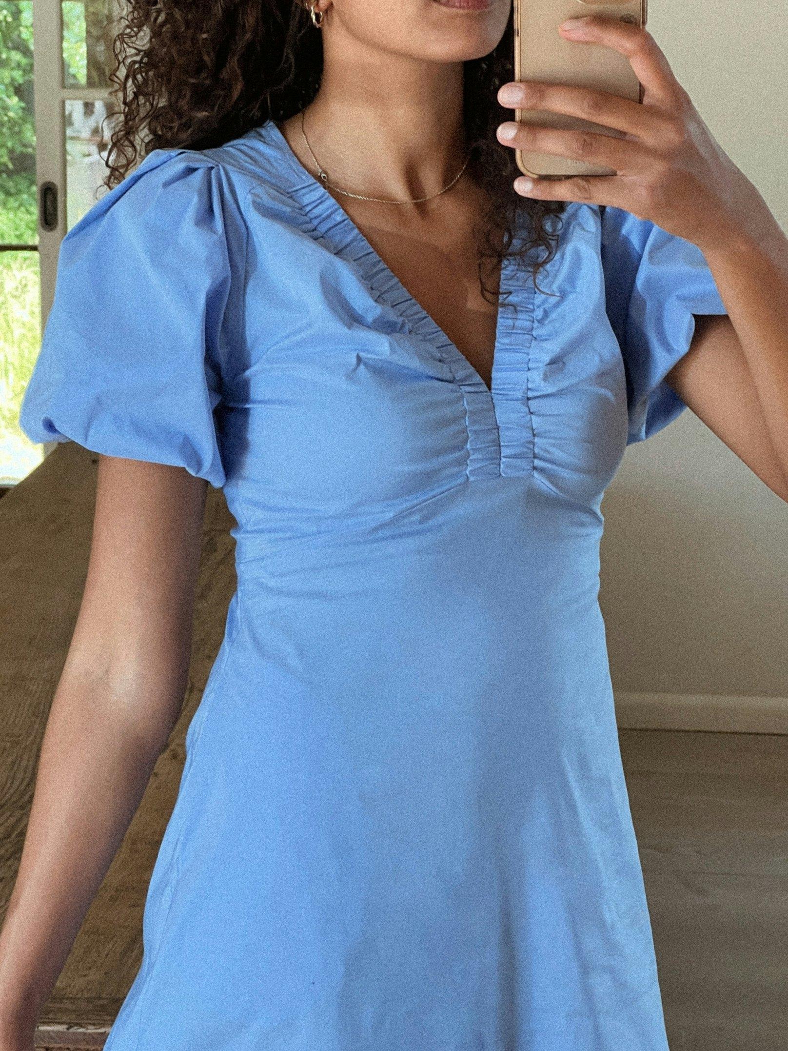 Illana Poplin Dress SKY BLUE - 9