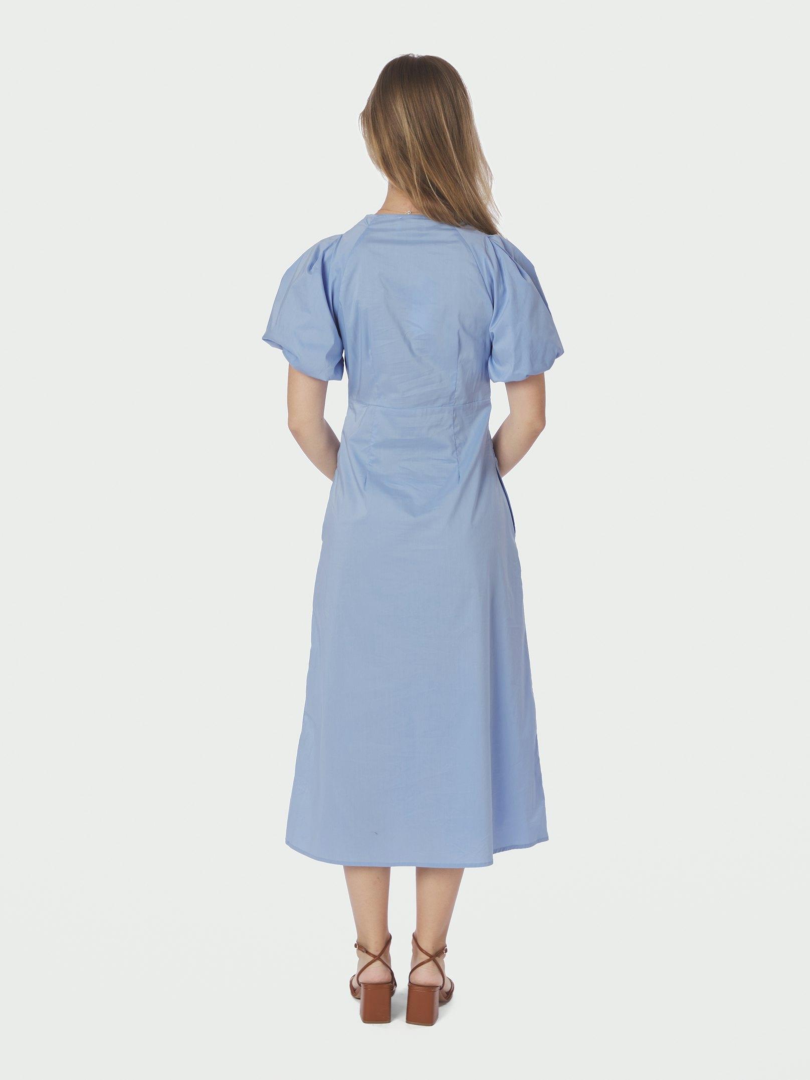 Illana Poplin Dress SKY BLUE - 4
