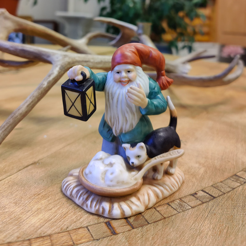 Jenny Nyström Tomte med katt