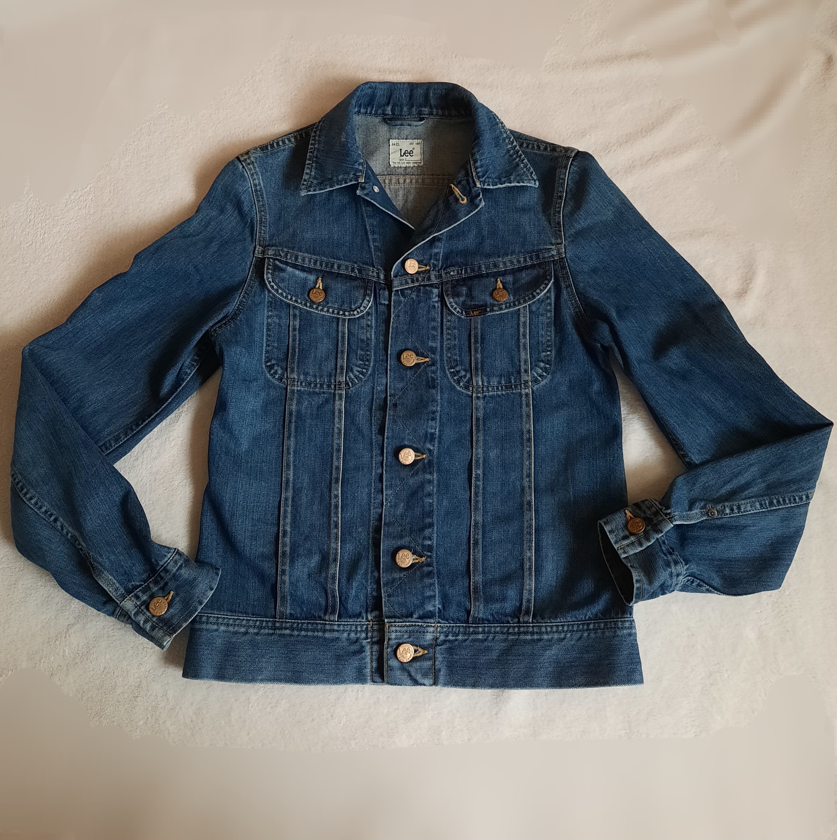 Lee jeansjacka Rider jacket storlek S, Secondhand 