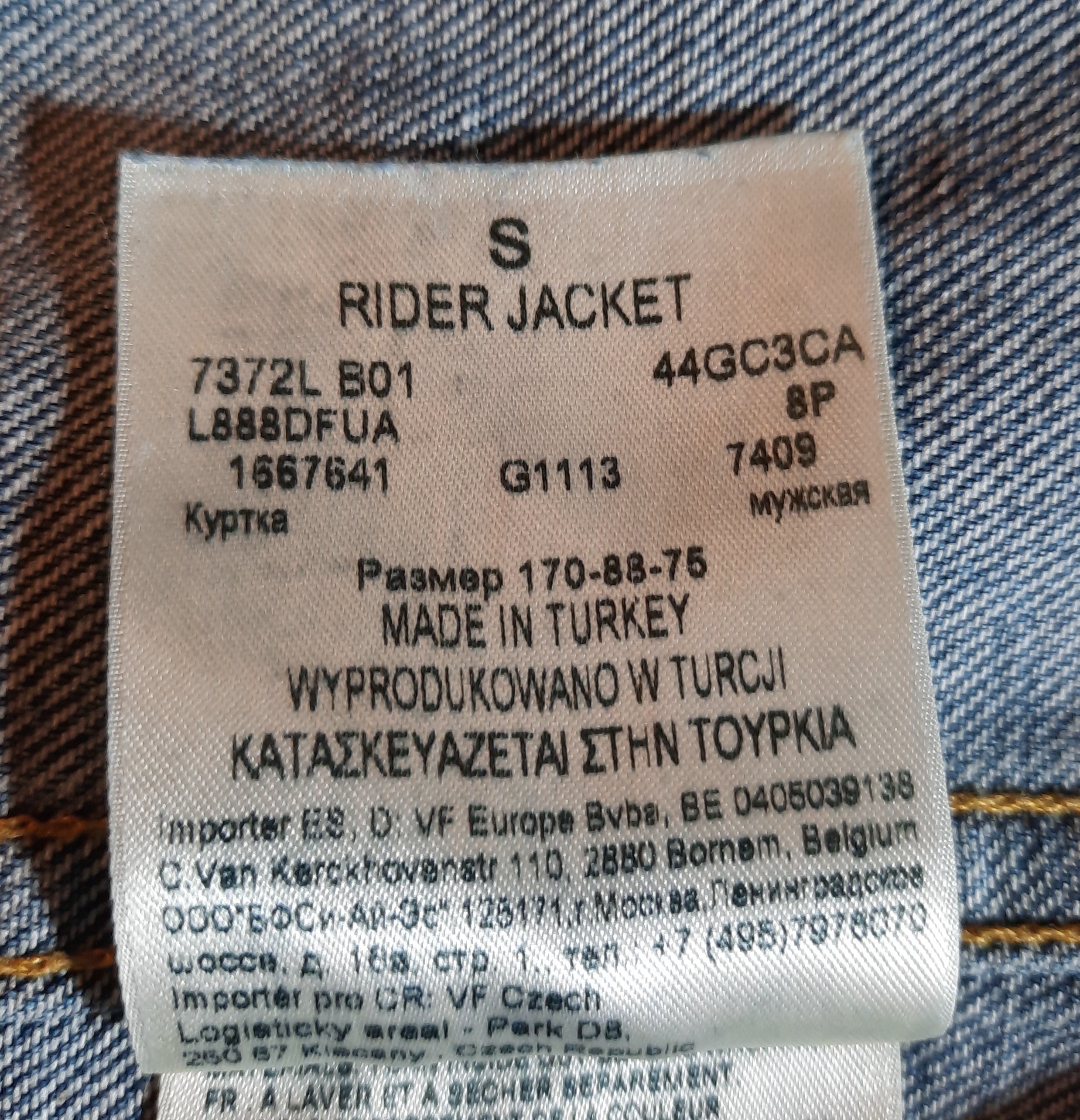 Lee jeansjacka Rider jacket storlek S, Secondhand  - 6