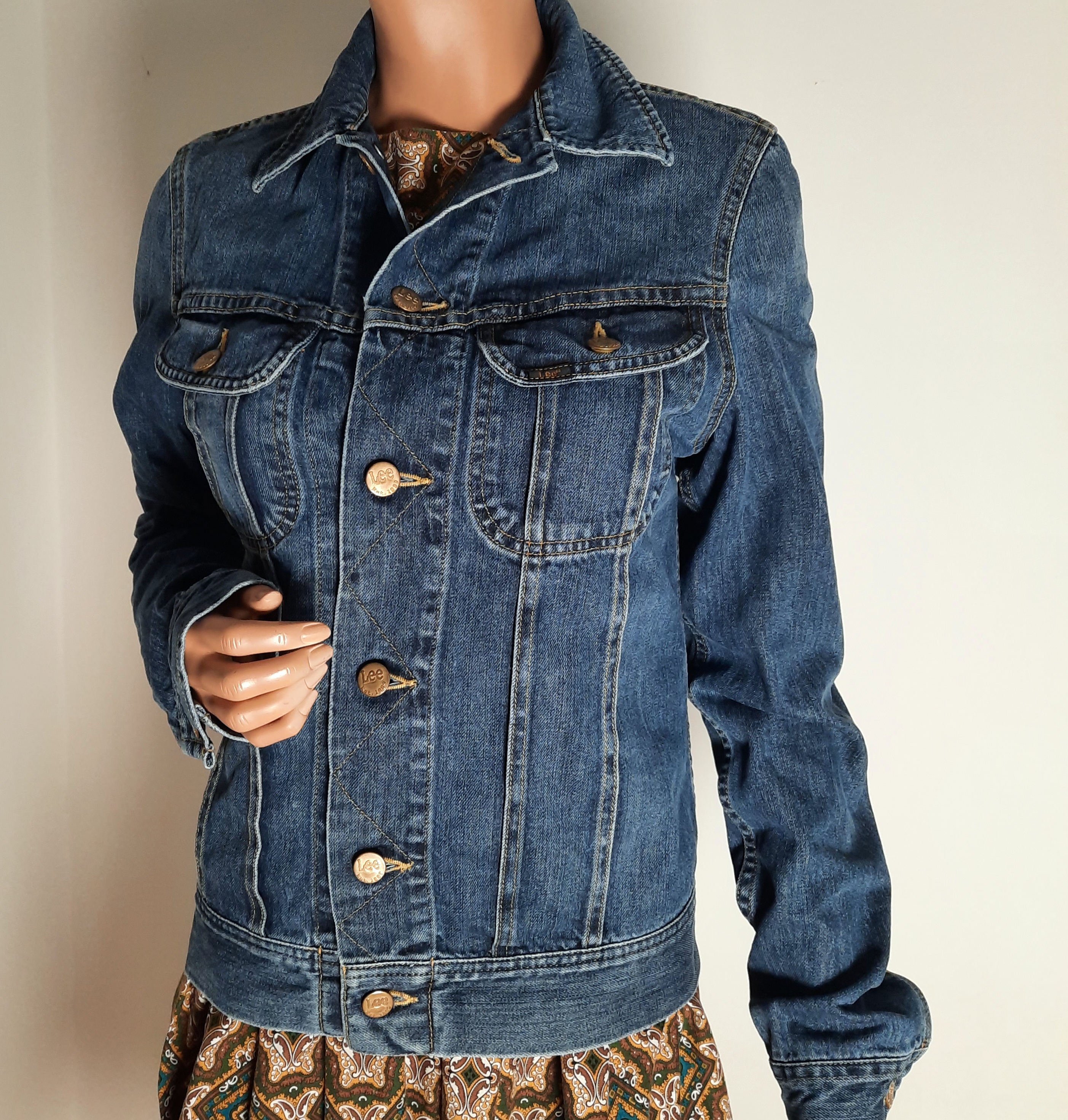 Lee jeansjacka Rider jacket storlek S, Secondhand  - 10