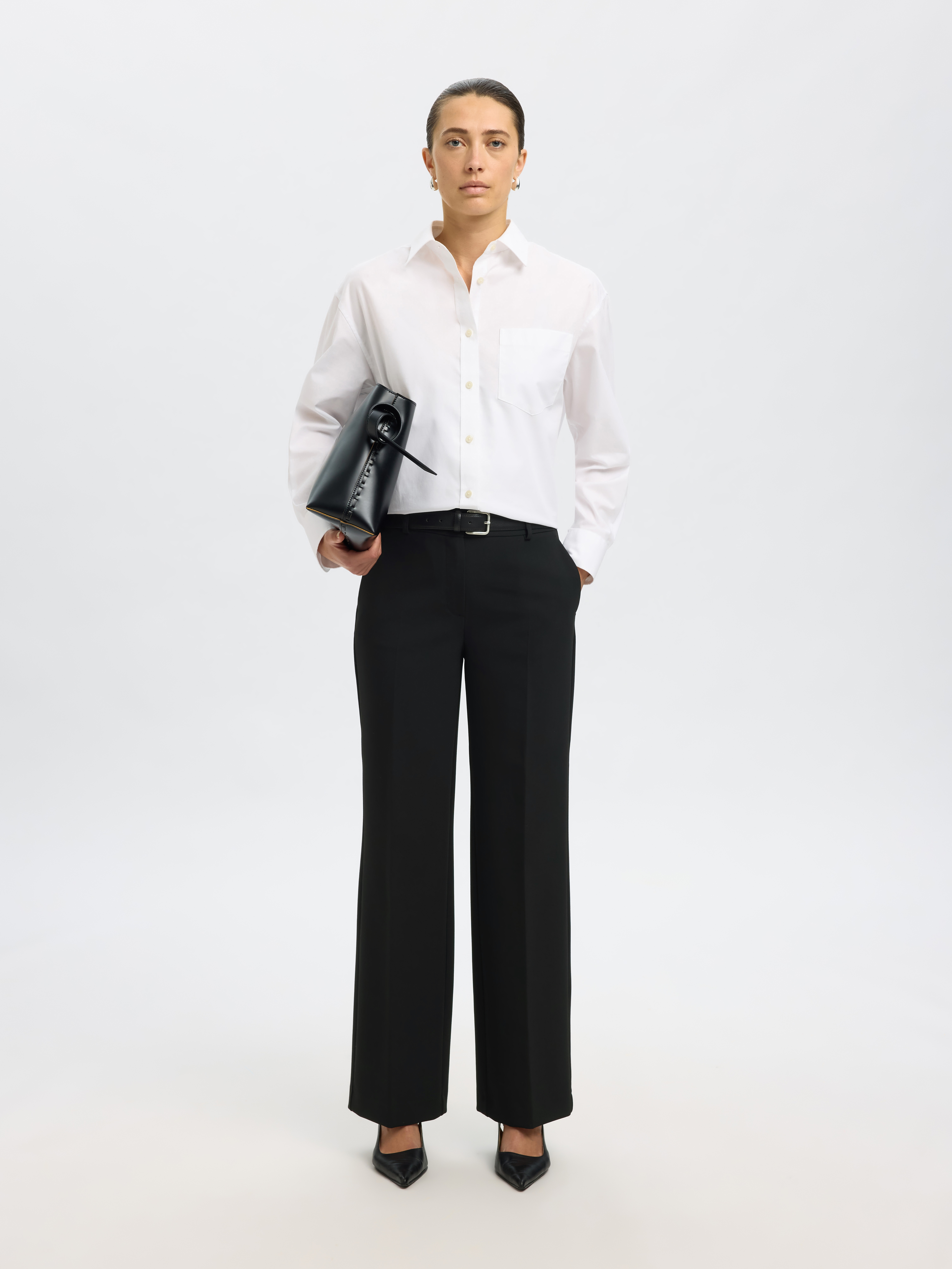 SLFRITA MW WIDE PANT FD NOOS Black - 2