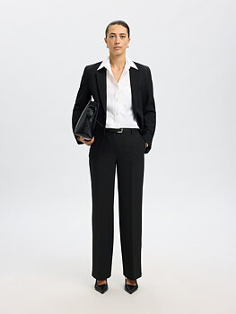 SLFRITA MW WIDE PANT FD NOOS Black