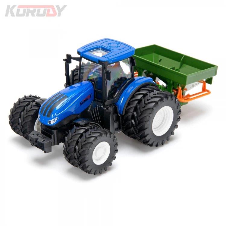 Korody Traktor med dubbla hjul och gödselspridare RC RTR 1:24