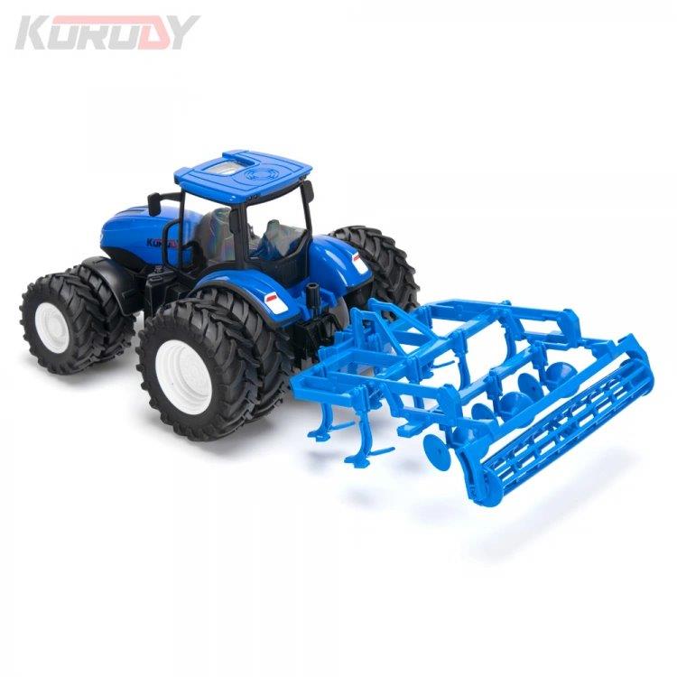 Korody Traktor med dubbla hjul och markhyvel RC RTR 1:24 - 2