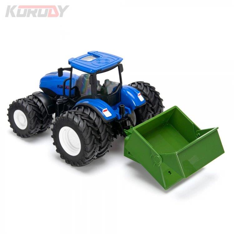 Korody Traktor med dubbla hjul och tiltskopa RC RTR 1:24 - 2