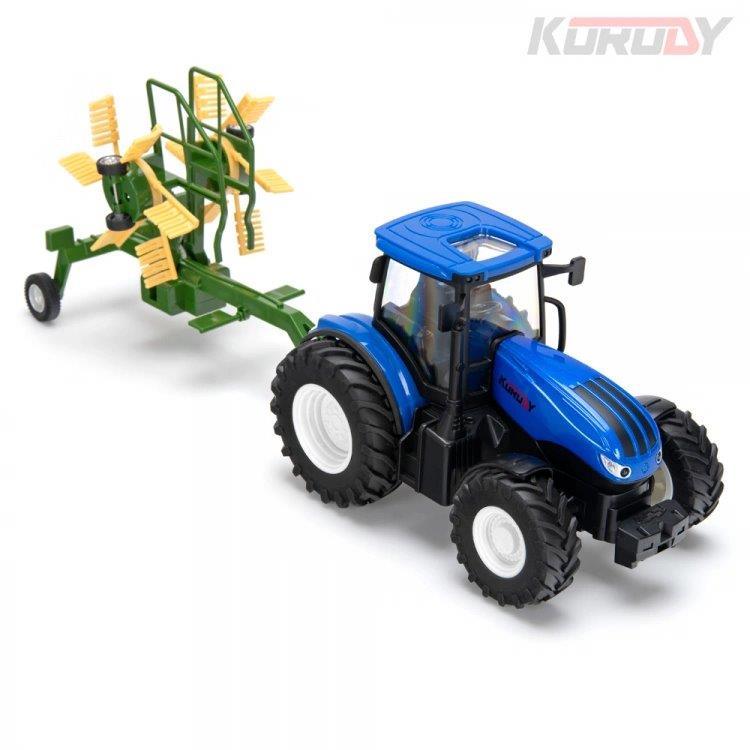 Korody Traktor med rotorhövändare RC RTR 1:24
