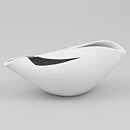 Stig Lindberg (Veckla 1950) Sculptural White Bowl with Decor 16 cm (2)