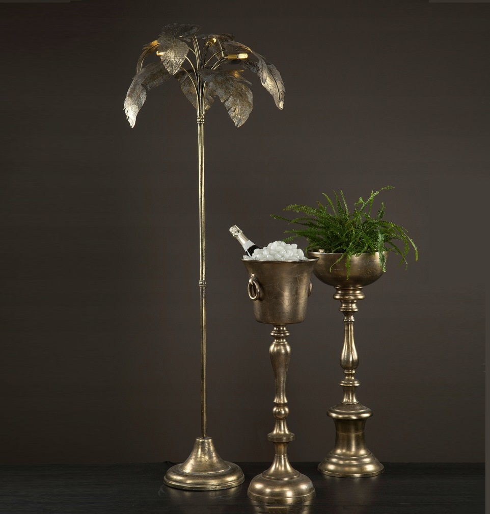 Golvlampa palmblad art deco stil - endast avhämtning. - 3