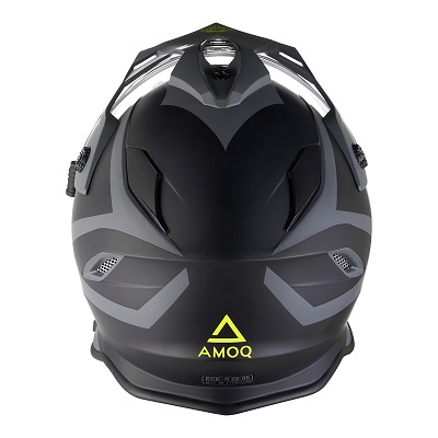 AMOQ Adaptor Hjälm med Elvisir Svart/Grå/HiVis   645-23160104-0 - 3