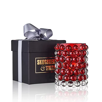 Skogsberg & Smart ljuslykta Hurricane Boule cardinale red