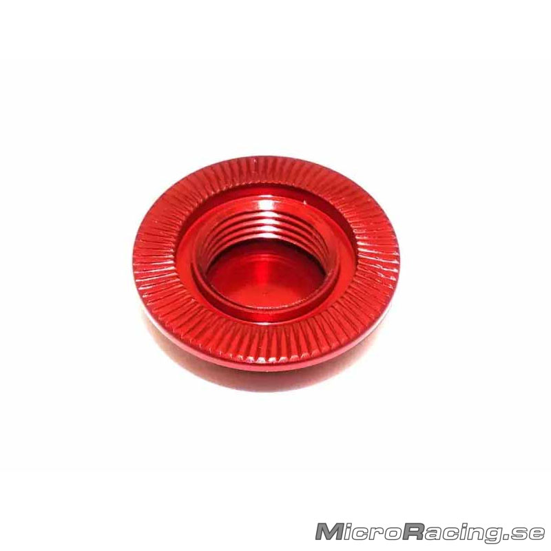 KYOSHO - Hjulmutter Tätad, Röd, 1/8 Off Road, 4st - 2